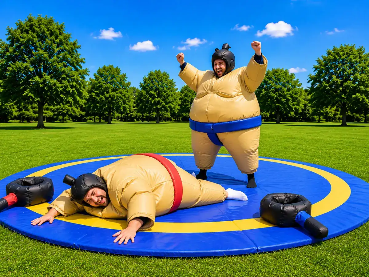Jeu gonflable sumo — visuel de présentation